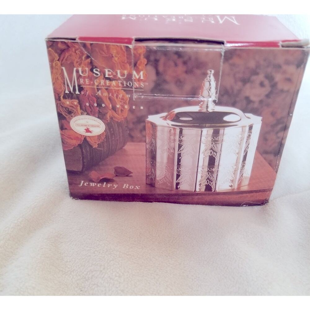 Vintage Godinger Silver-P Museum Re-creation Jewelry Box, Trinket Box, Victorian - Picture 2 of 8